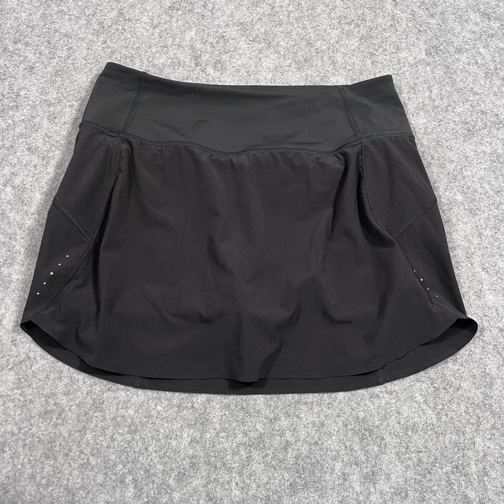 Athleta Black Run With‎ It 14" Activewear Mini Skort Women's Size Small
